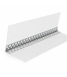 Coltar aluminiu cu plasa fibra de sticla 10 x 10 cm, lungime 2.5 m